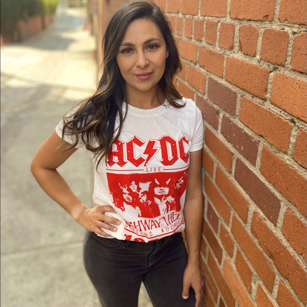 AC/DC band tee
